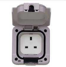 Storm Proof 1 Gang Outdoor Socket IP66 Rated  Radford Vac Centre  - 1