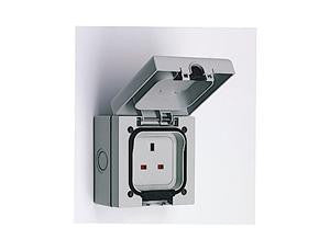 Storm Proof 1 Gang Outdoor Socket IP66 Rated  Radford Vac Centre  - 2